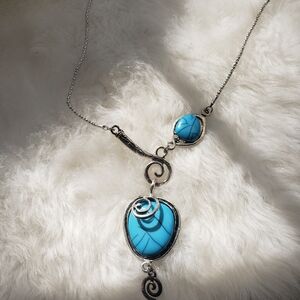 Artisan Silver and Turquoise Necklace